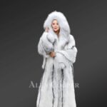 Cross Fox Fur Long Coat views
