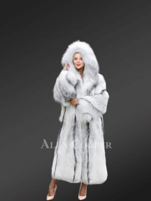 Cross Fox Fur Long Coat views