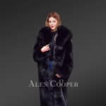 Premium Fox Fur Long Coat for Women