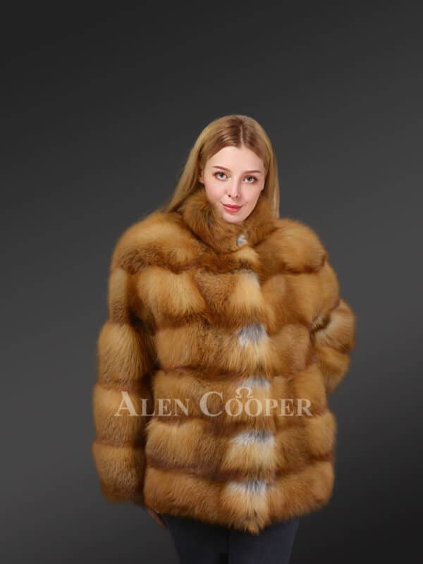 Red Fox Fur Coat in Paragraph style views
