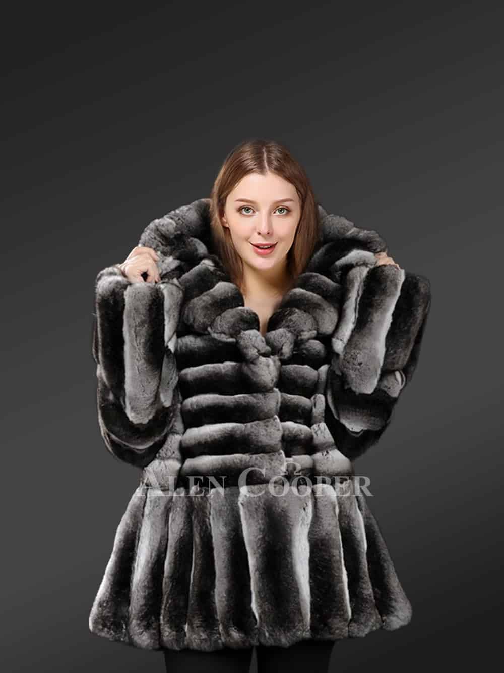 fur swing coat