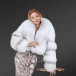 Premium Fox Fur Crop Coat (2)