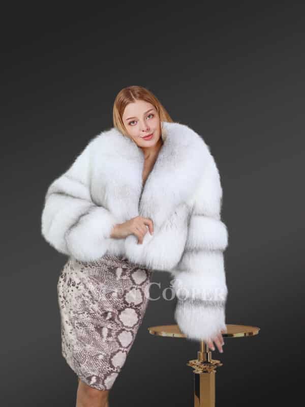 Premium Fox Fur Crop Coat (2)