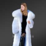 Womens Authentic Arctic Fox Fur Coat