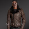 Authentic Coffee Brown Shearling Coat