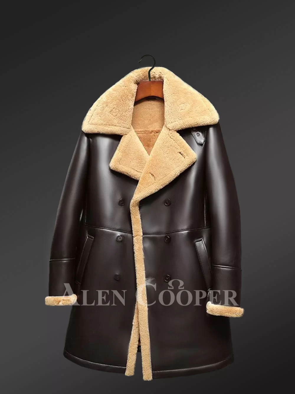 Full length sheepskin coat mens hotsell