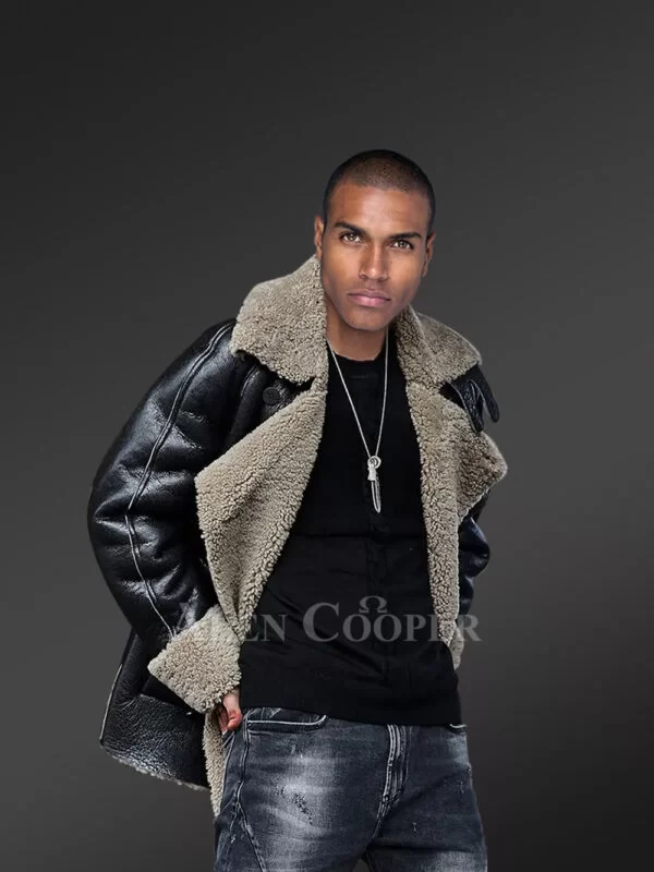Genuine Shearling Coats in Black to Redefine Winter Dressing Trends! - Image 2