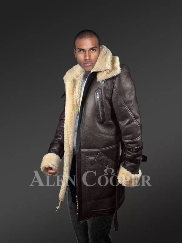 Authentic Shearling Jackets in Radiating Manly Charm for Men - Image 2
