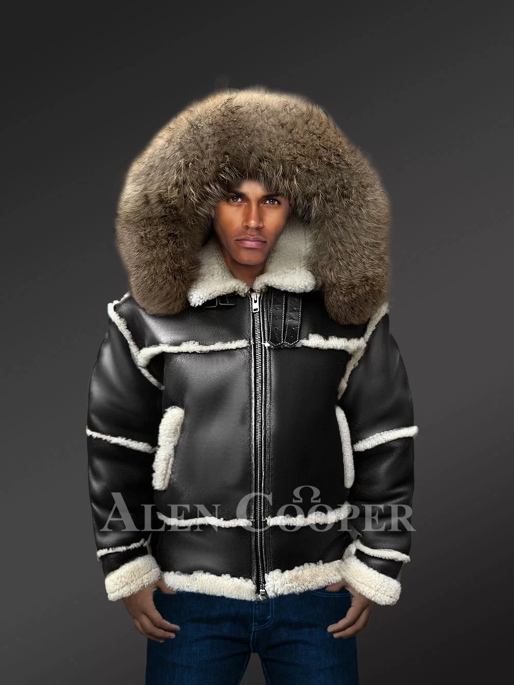 Classic shearling jacket online