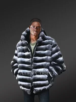 Chinchilla Fur Coat for Men