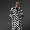 Chinchilla Fur Long Coat for Men