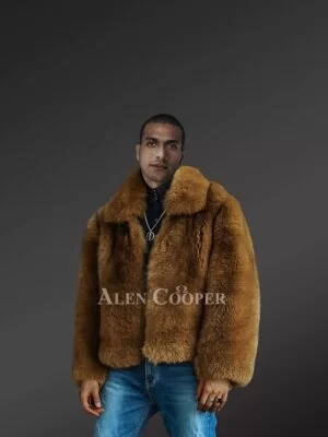 Fox Fur Bomber Jacket