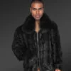 Classic Mink Bomber Jacket