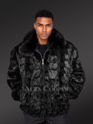 Classic Mink Bomber Jacket