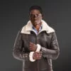 Coffee Lam Fur Jacket for Men