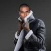 Double-Sided Shearling Jacket for Men