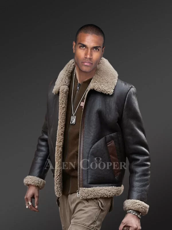 Double-Sided Shearling Jacket with Flawless Finish - Image 2