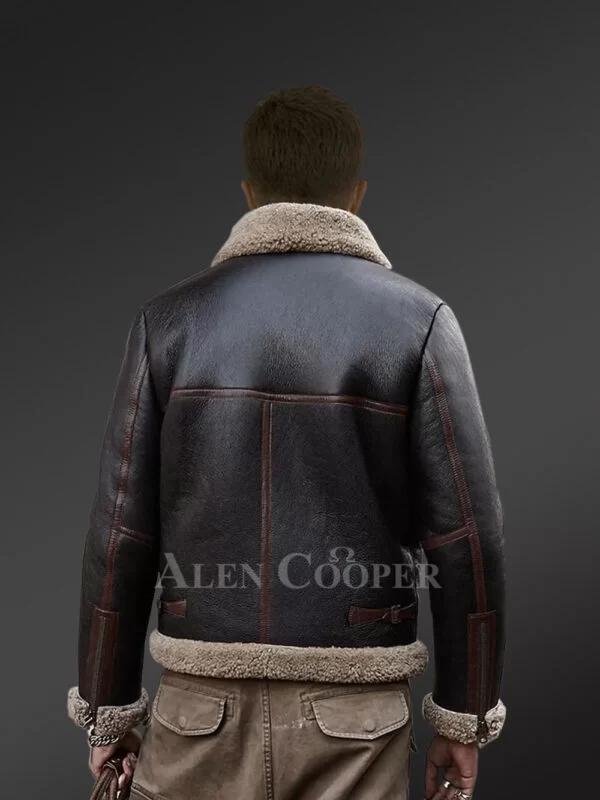 Double-Sided Shearling Jacket with Flawless Finish - Image 5