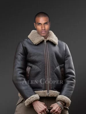 Double-sided Shearling Jacket With Flawless Finish for men