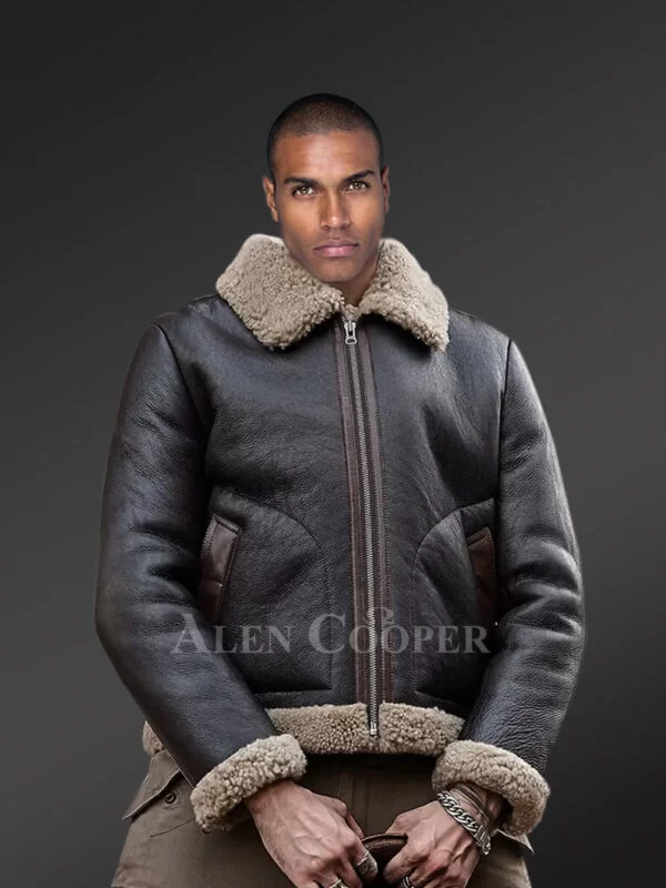 Double-sided Shearling Jacket With Flawless Finish for men