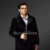 Exotic Black Full Skin Mink Fur Coat