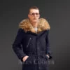 Finn raccoon fur hybrid navy parka convertibles for charming and carefree