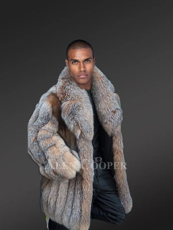 Fox Fur Jacket for Men with Full Sleeves Offers Significant Warmth - Image 2