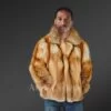 Fox fur jacket for men