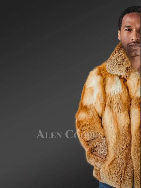 Mens Stylish Fox Fur Jacket for Pleasant Warmth with Charming Looks - Image 5