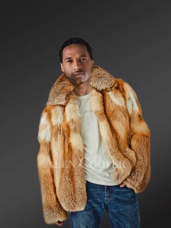Mens Stylish Fox Fur Jacket for Pleasant Warmth with Charming Looks - Image 3