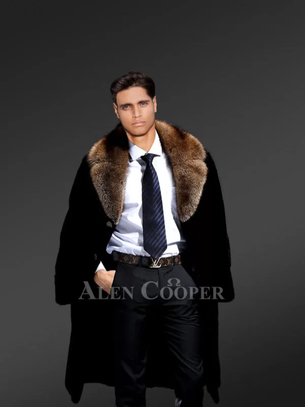 Full Skin Mink Fur Coat for Men