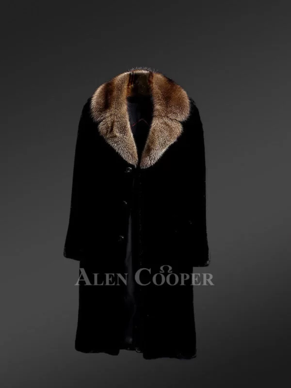 Full Skin Mink Fur Coat for Men - Image 8