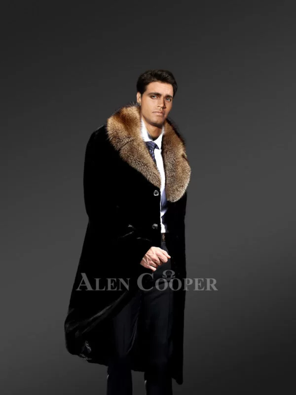 Full Skin Mink Fur Coat for Men - Image 4