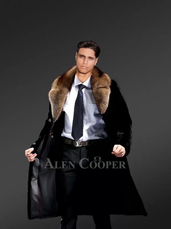 Full Skin Mink Fur Coat for Men - Image 2