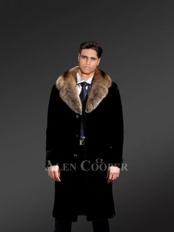 Full Skin Mink Fur Coat for Men - Image 3