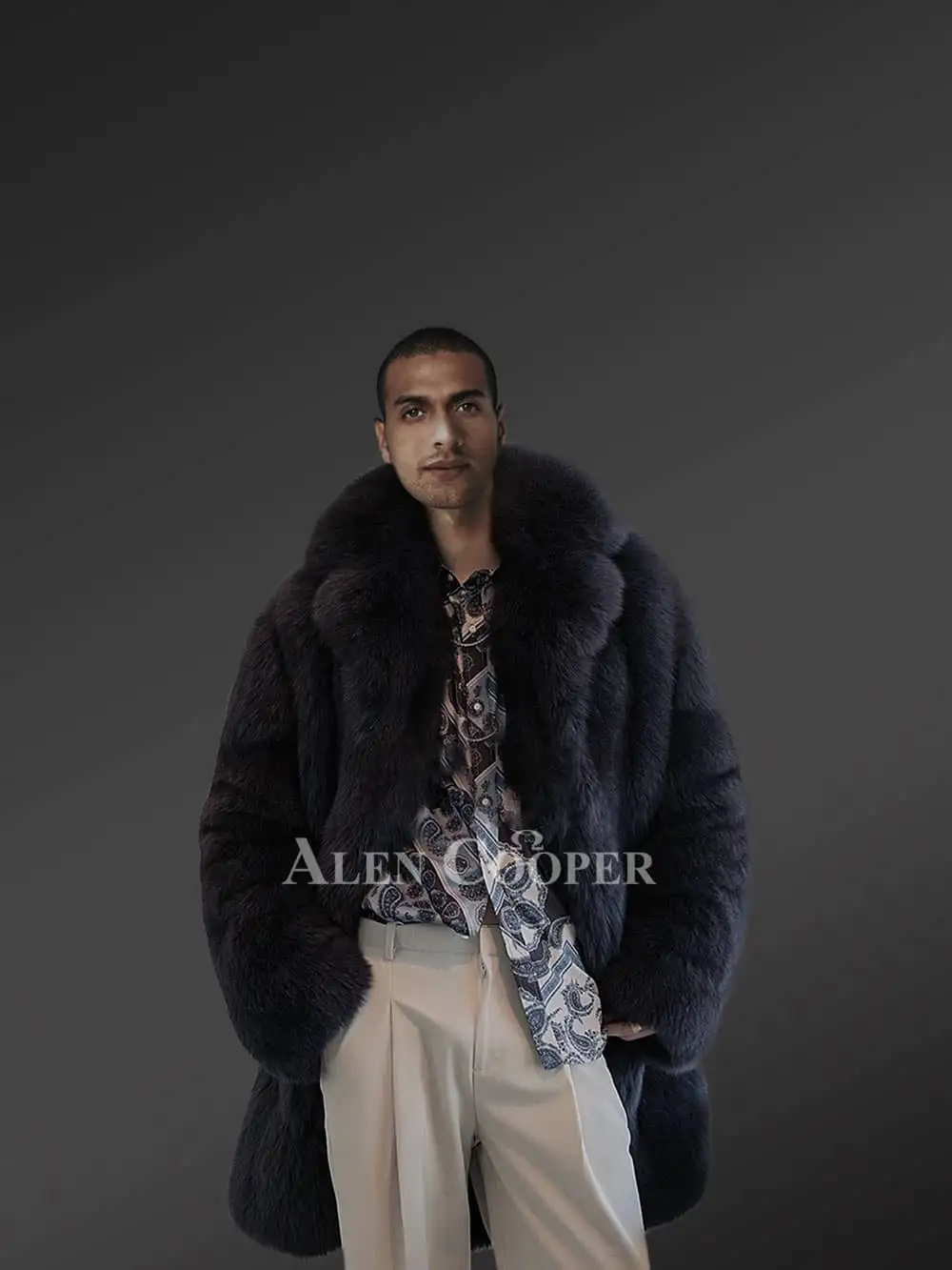 Real Fox Fur Trench
