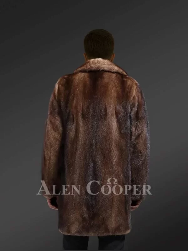 Full skin Mink Fur Coat for Men - Image 7