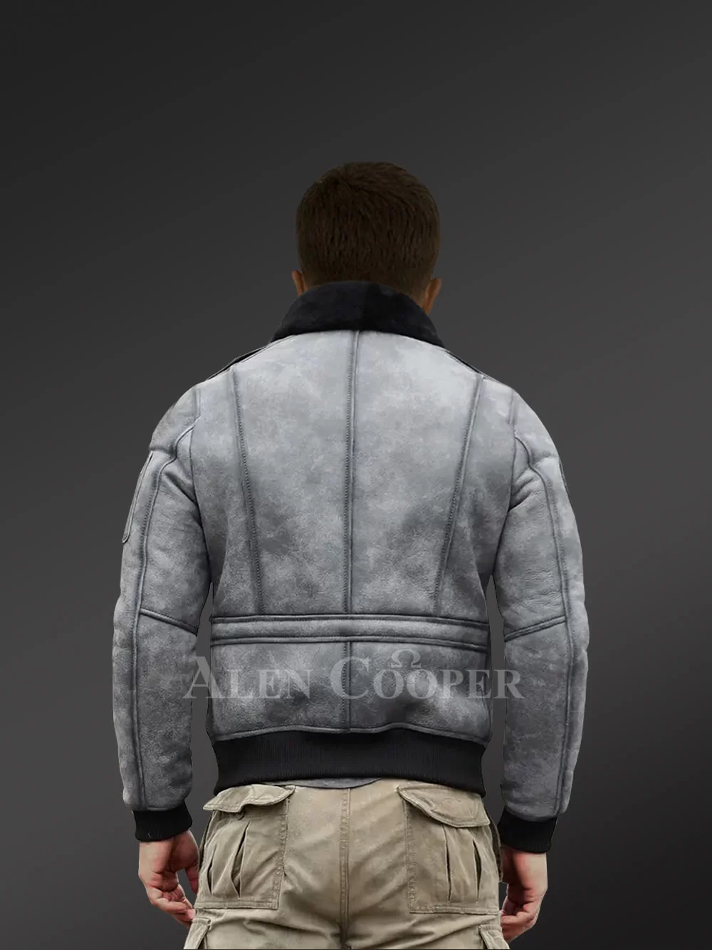 Genuine Shearling Jackets in Grey for Tasteful Men