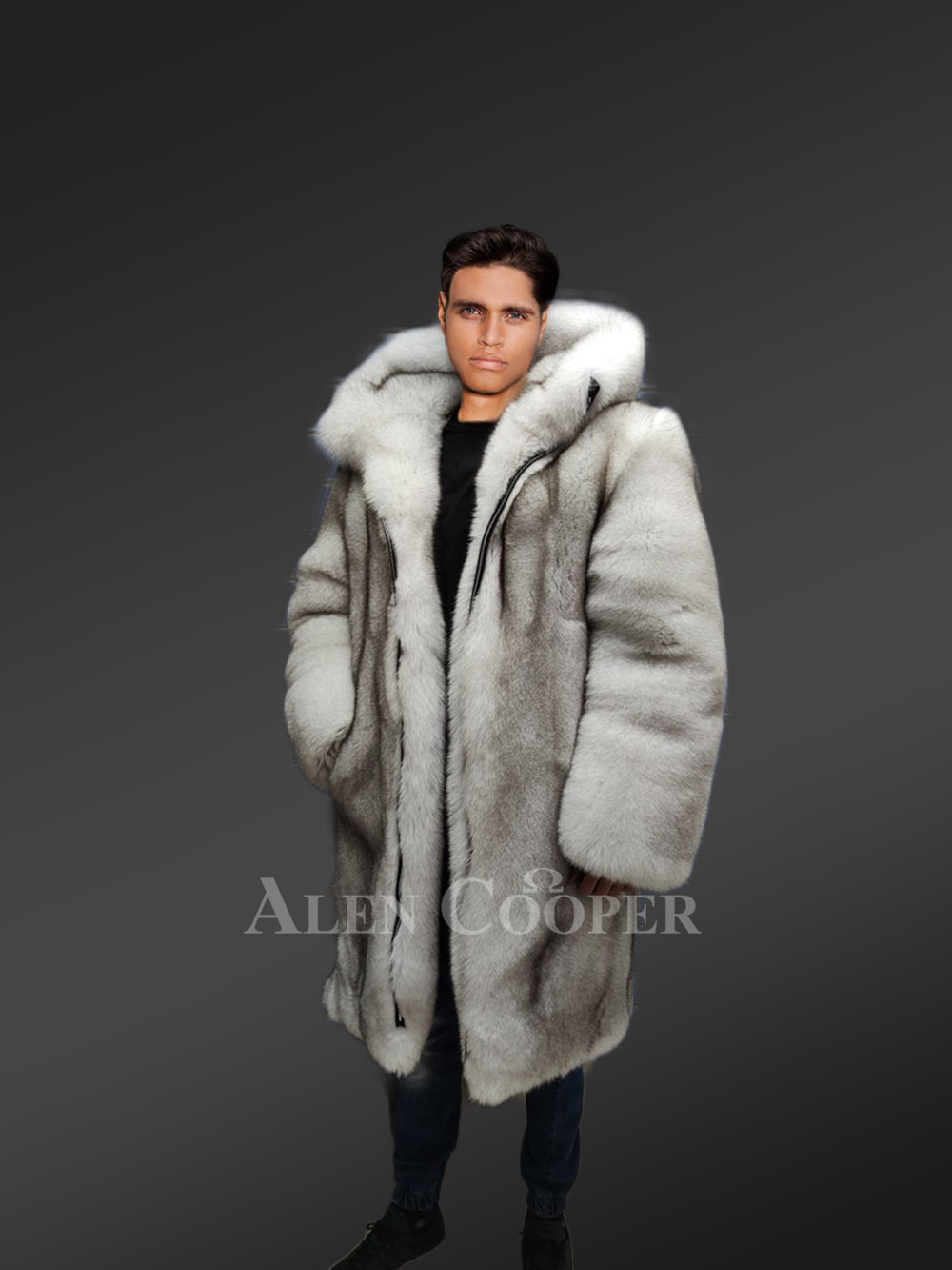 Men's Fox Fur Coat