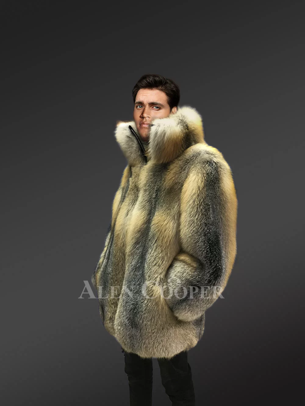 Cross fox pelt, fox pelt, fox pelts, fox fur, real fur, gold cross fox