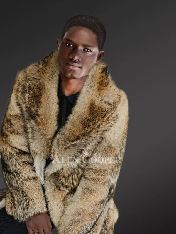 Mens Coyote Fur Jacket to Look Spectacular at Any Time - Image 3