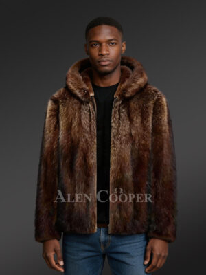 Men Fullskin Mink Fur Coat