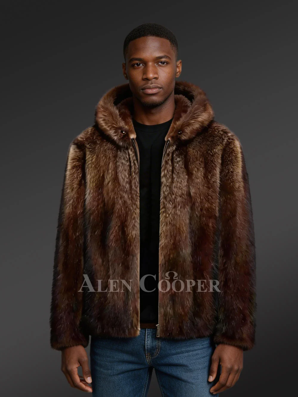 Men Fullskin Mink Fur Coat
