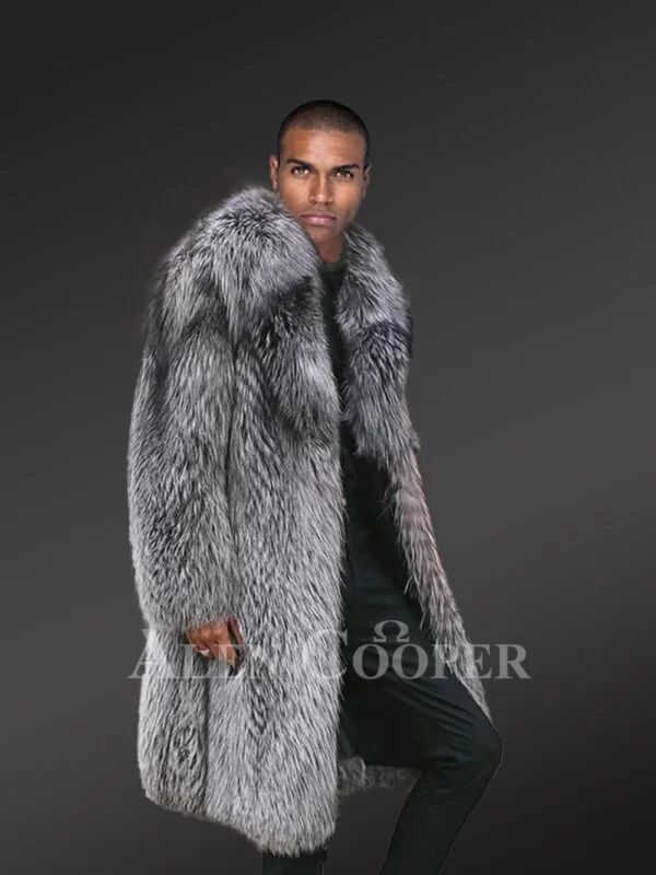Mens Knitted Fur Coat for an Extraordinary Look - Image 2