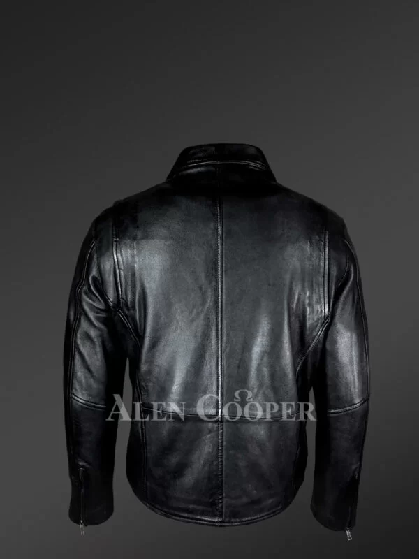Mens Black Lambskin Leather Jacket – Charismatic Looks with a Touch of Comfort - Image 3