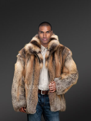 Men Fox Fur Jacket