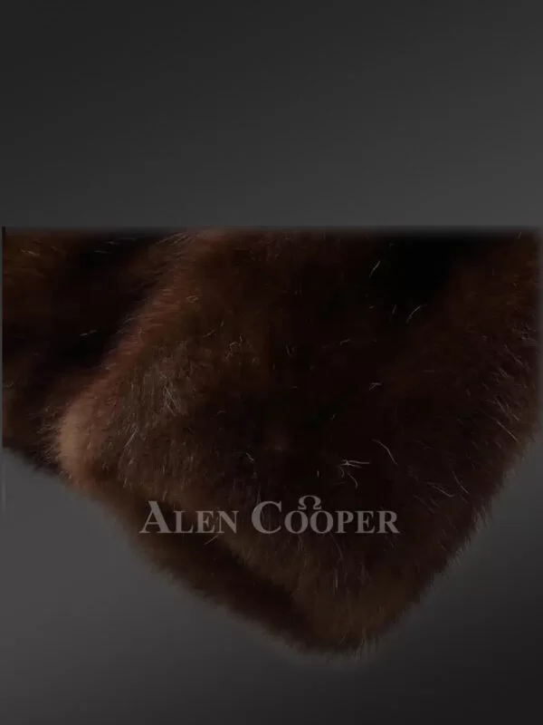 Men Fullskin Mink Fur Coat - Image 12