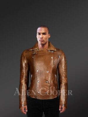 Men’s Italian Leather Moto Biker Jacket