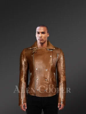 Men’s Italian Leather Moto Biker Jacket