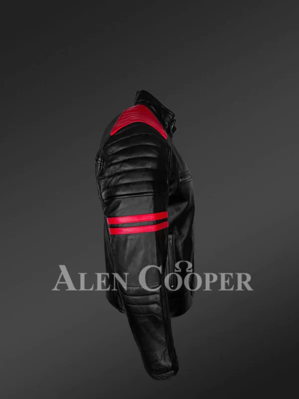 Motorcycle Leather Jacket for Men - Image 3